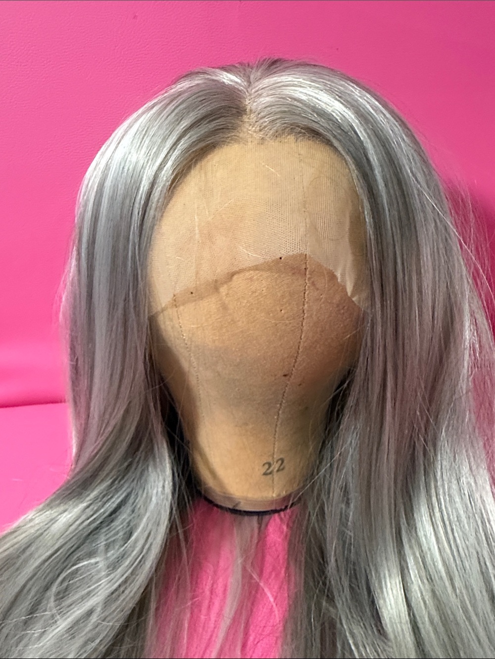 Silver Ash Straight Wig - Premium synthetic 30 inch Women Hair wig